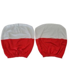 Prevleke za naslonjala za glavo avtomobila Poljska zastava 2 kosa 24x24 cm