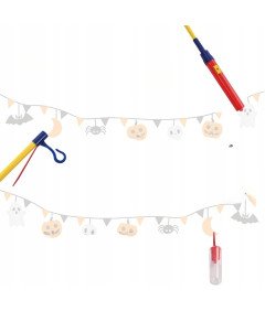 DIY LED palice za otroke z nalepkami Halloween Set 6 kosov