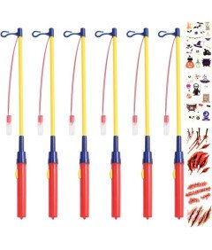 DIY LED palice za otroke z nalepkami Halloween Set 6 kosov