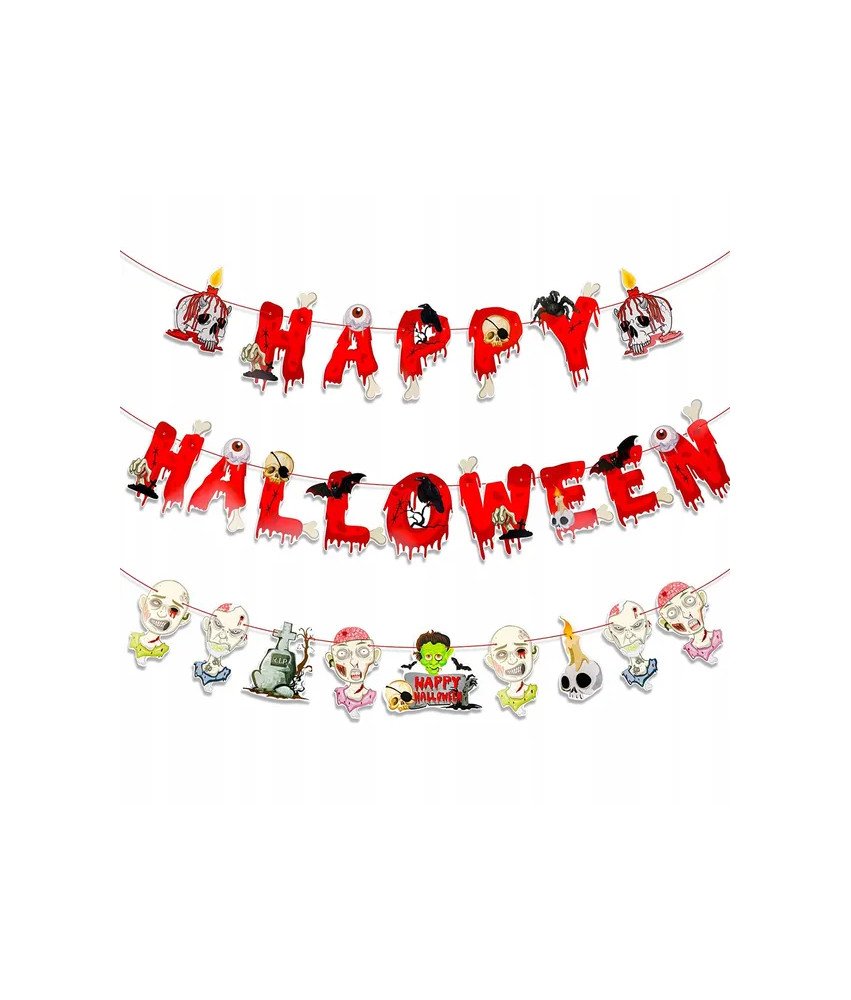 Halloween Banner visi Girland Halloween dekoracija