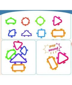 Silikonski gradbeni bloki s priključki Montessori igrača 24pcs