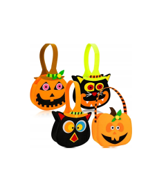 Komplet vrečk za sladkarije za noč čarovnic Felt 4 kosi