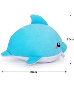 Maskotka Przytulanka 25 cm Delfin Pluszowa Zabawka Do Przytulania