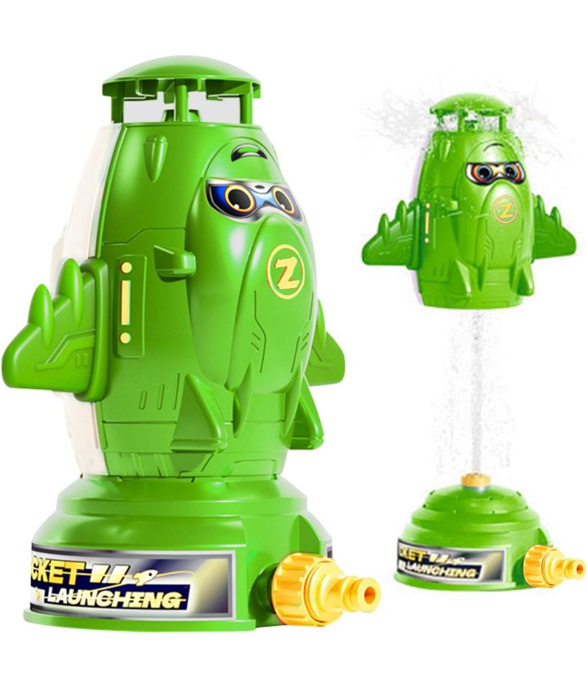 WQH igrača vodna raketa za otroke zelena 13 x 13 x 23 cm