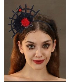 Opaska na głowę Halloween Pajęczyna Gotycki Styl Czarna