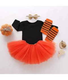 Body ze Spódniczką na Halloween dla Dziewczynki Napis My 1st Halloween