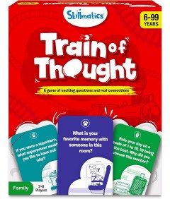 Igra s kartami "Vlak misli" - družinske povezave 6+, francoska jezikovna različica