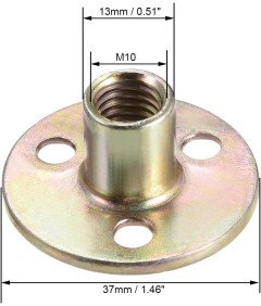 Zemljevid za pridobivanje virov T-matica iz ogljikovega jekla M10x37x2,5 mm 10 kosov