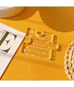 Grawerowana Akrylowa Statuetka z Miłym Napisem Dla Ojca Taty Prezent