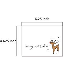 Komplet 72 božičnih voščilnic JOYIN z ovojnicami, božični motivi 16x11 cm