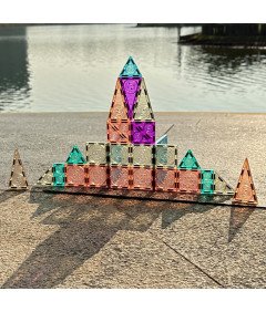 Klocki Magnetyczne dla Dzieci 3D Gra Edukacyjna 56 Elementów