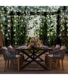 Girlanda Solarna LED Liście Bluszcz Łańcuch Świetlny 2 m 20 Diod LED