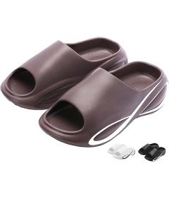 Sandały Klapki Unisex materiał EVA brązowe rozmiar 36-37