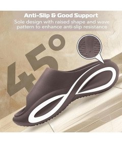 Sandały Klapki unisex materiał EVA brązowe rozmiar 40-41