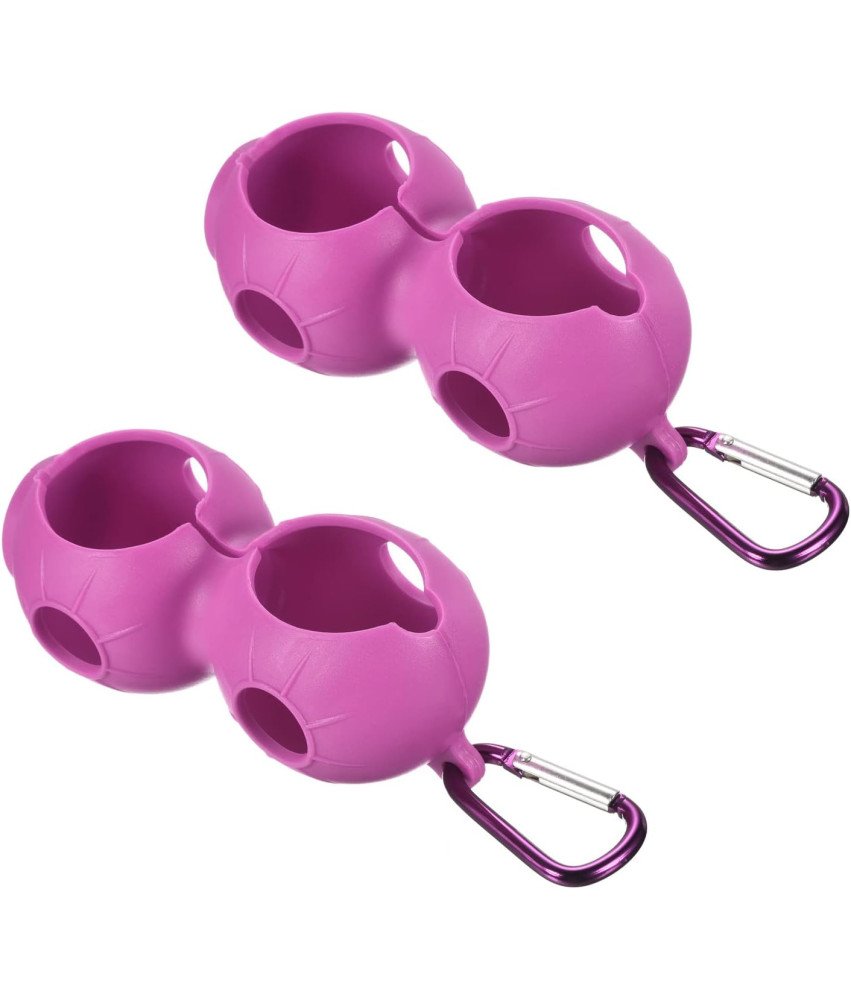 Silikonowy Chwytak do Piłek Golfowych Zestaw 2 Sztuk Róż-Czerwony