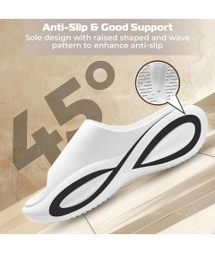 Sandały Klapki unisex Materiał EVA Białe Rozmiar 40-41