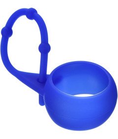 PATIKIL Silikonsko držalo za žogico za golf z obeskom za ključe - modro