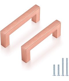 Probrico Uchwyty do Szafek Kuchennych 15 sztuk 10,2 cm Różowe złoto