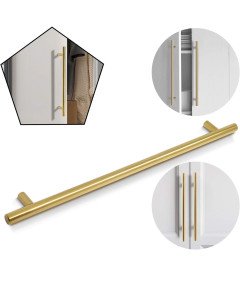 Probrico Uchwyty do szafek 32cm Złote 15 sztuk