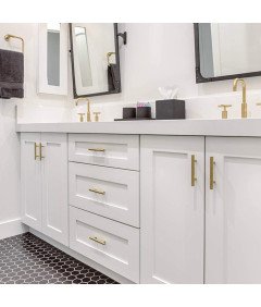 Probrico Uchwyty do szafek 22,4 cm Złote 5 sztuk