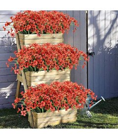 Umetne rože za dekoracijo 10 šopkov rdeče svile