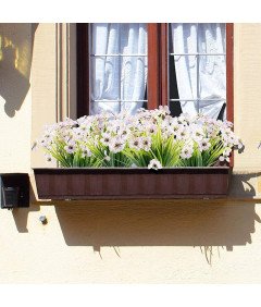 Umetne rože za dekoracijo 10 šopkov bele svile