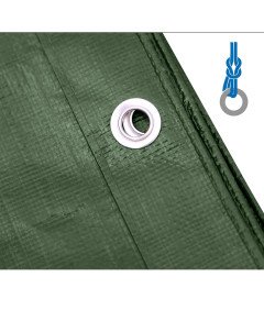 STARPYNG Plandeka Okryciowa Wodoszczelna 180 g/m² 3m x 4 m Zielona