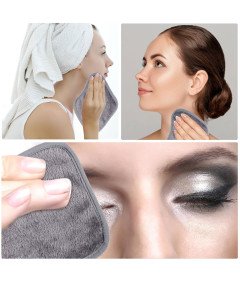 Zestaw Ściereczek do Demakijażu z Mikrofibry 9 sztuk 15 x 15 cm Szary