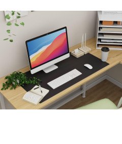 KNODEL Podkładka na Biurko ze Skóry Wodoodporna Czarna 40x80 cm