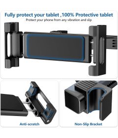 Giftorld Uchwyt Samochodowy na Tablet i Telefon Obrotowy 360°