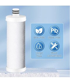 Vortopt filter za vodo pod umivalnikom NSF certificiran 19.000 galonov s pipo