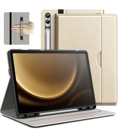 JETech Ohišje za Samsung Galaxy Tab S9 FE+ 12,4 palca, bež