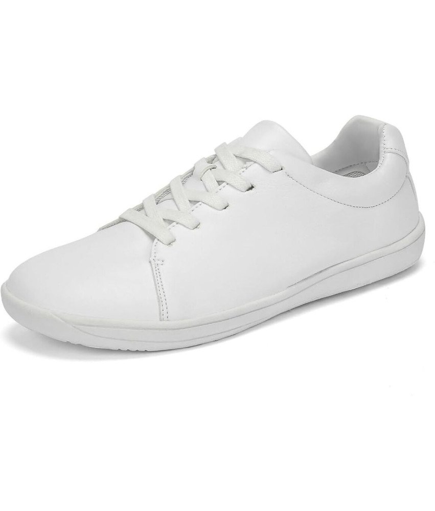 FUSHITON Unisex čipkaste superge bele velikosti 43