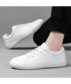 FUSHITON Unisex čipkaste superge bele velikosti 43