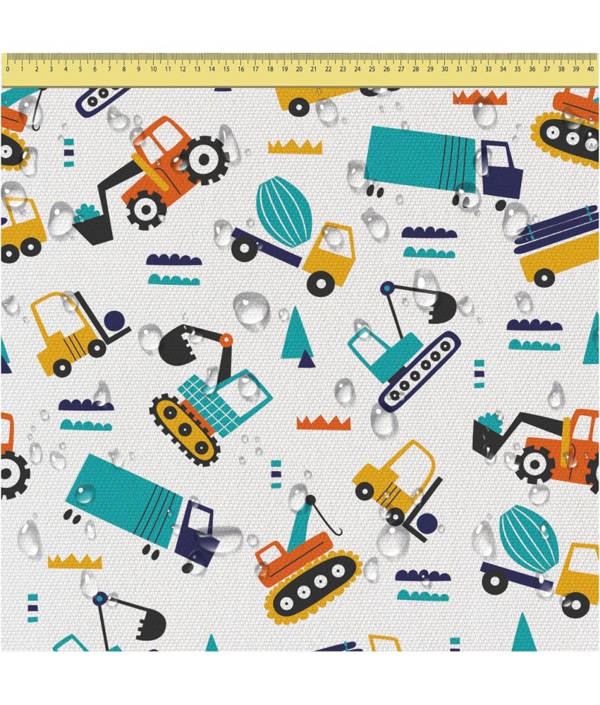 DreamRoots Wodoodporne Płótno Motyw Ciężarówek 160 cm x 200 cm