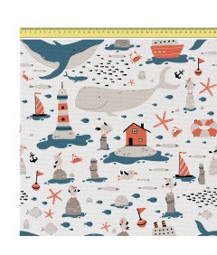 DreamRoots Wodoodporne Płótno Motyw Morza 160 cm x 200 cm