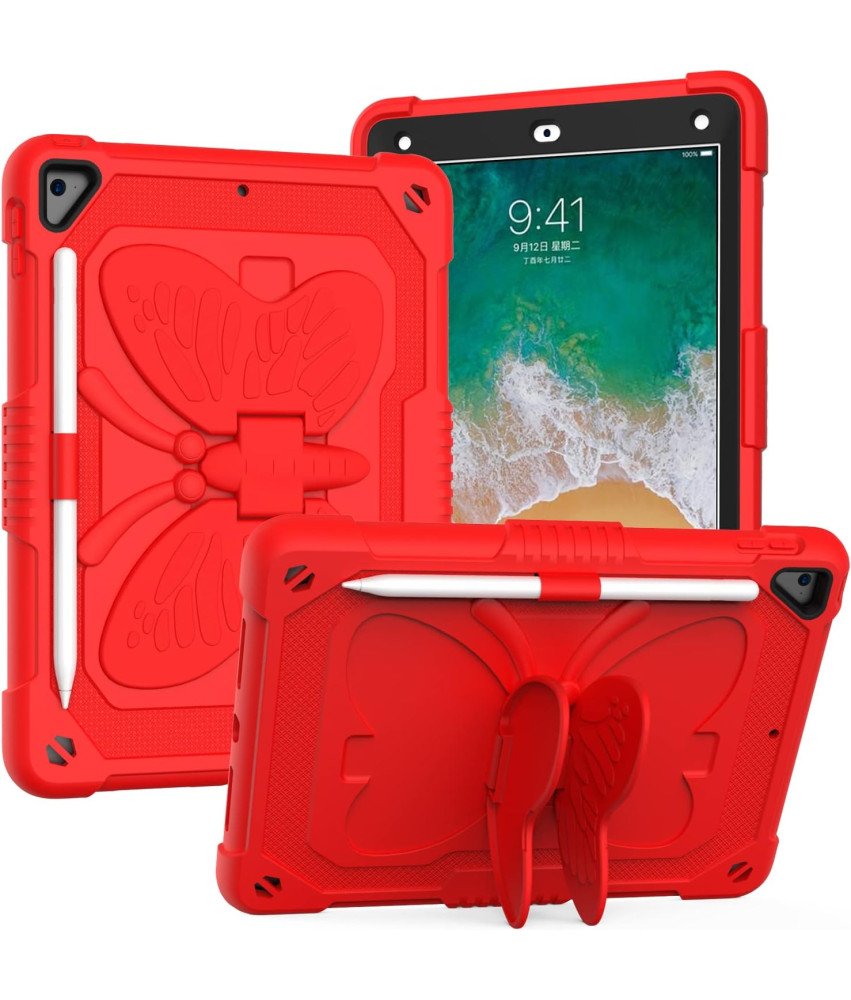 Etui na iPad Air 2 i iPad Pro 9.7 cala z Paskiem na Ramię Czerwone