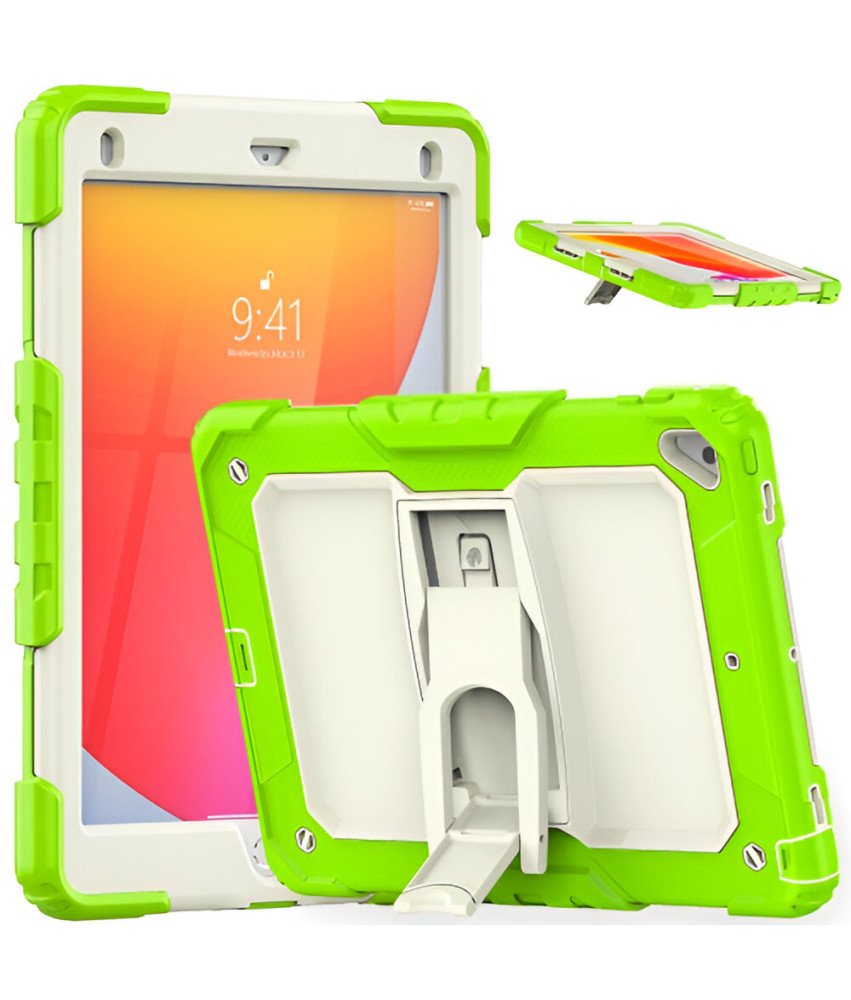 Etui do iPad 10.2 z Regulowaną Podstawką Wytrzymałe Zielone