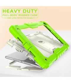 Etui do iPad 10.2 z Regulowaną Podstawką Wytrzymałe Zielone