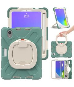 Ovitek za tablico iPad Mini 6 z vrtljivim stojalom Armoured Green