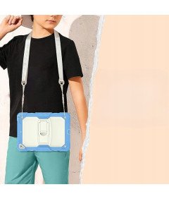Etui do iPad Air 3/Pro 10.5" Pancerne z Paskiem i Stojakiem Niebieskie