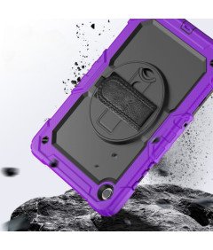 Oklepno ohišje z zaščito zaslona za Samsung Galaxy Tab A7 T500 Purple