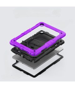 Oklepno ohišje z zaščito zaslona za Samsung Galaxy Tab A7 T500 Purple