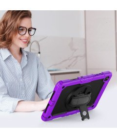 Oklepno ohišje z zaščito zaslona za Samsung Galaxy Tab A7 T500 Purple