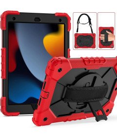 Pancerne Etui do iPad 7/8/9 Generacji 10.2 Cali Czerwone