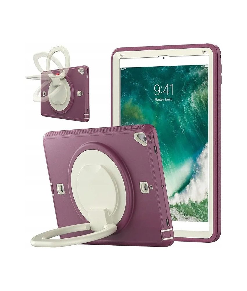 Etui do iPad 9,7 cala 2017/2018 z Podstawką i Uchwytem Fioletowe