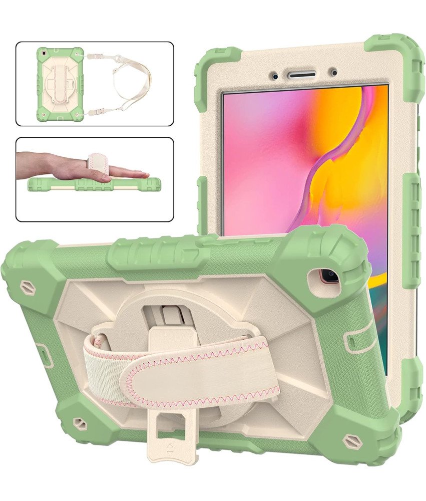 Ohišje za Samsung Galaxy Tab A 8.0" s stojalom in trakom Zeleno