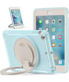 Etui z Uchwytem do iPad Pro 12.9 Cala (2021) Pancerne Jasnoniebieskie