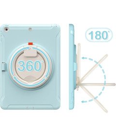 Etui z Uchwytem do iPad Pro 12.9 Cala (2021) Pancerne Jasnoniebieskie