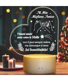 Aonveki LED nočna lučka - odlično darilo za prijatelja Napis v italijanščini